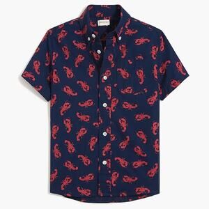 Crewcuts Boys' lobster graphic button up